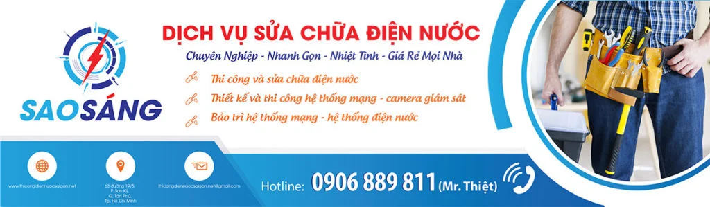 Dịch vụ thi công sửa chữa điện nước Sài Gòn